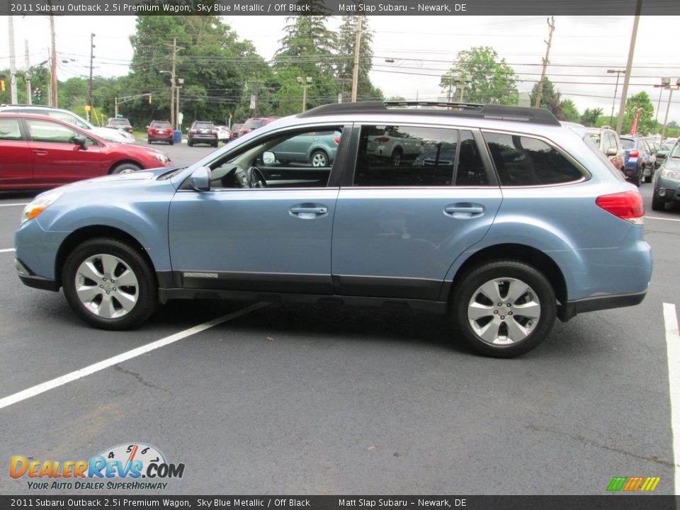 2011 Subaru Outback 2.5i Premium Wagon Sky Blue Metallic / Off Black Photo #9