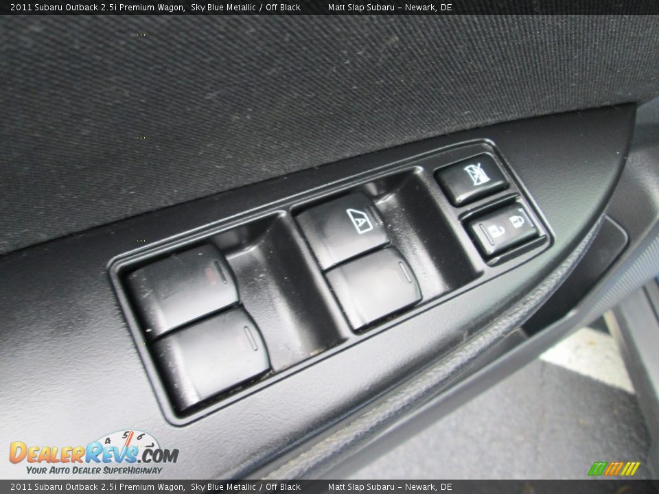 2011 Subaru Outback 2.5i Premium Wagon Sky Blue Metallic / Off Black Photo #14