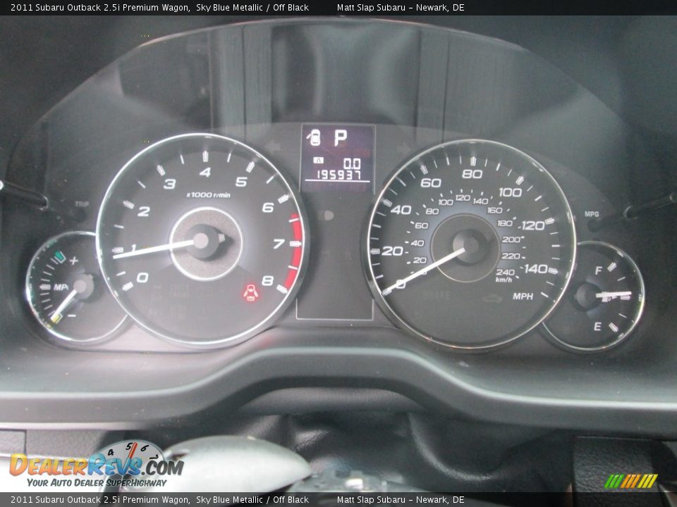 2011 Subaru Outback 2.5i Premium Wagon Sky Blue Metallic / Off Black Photo #26