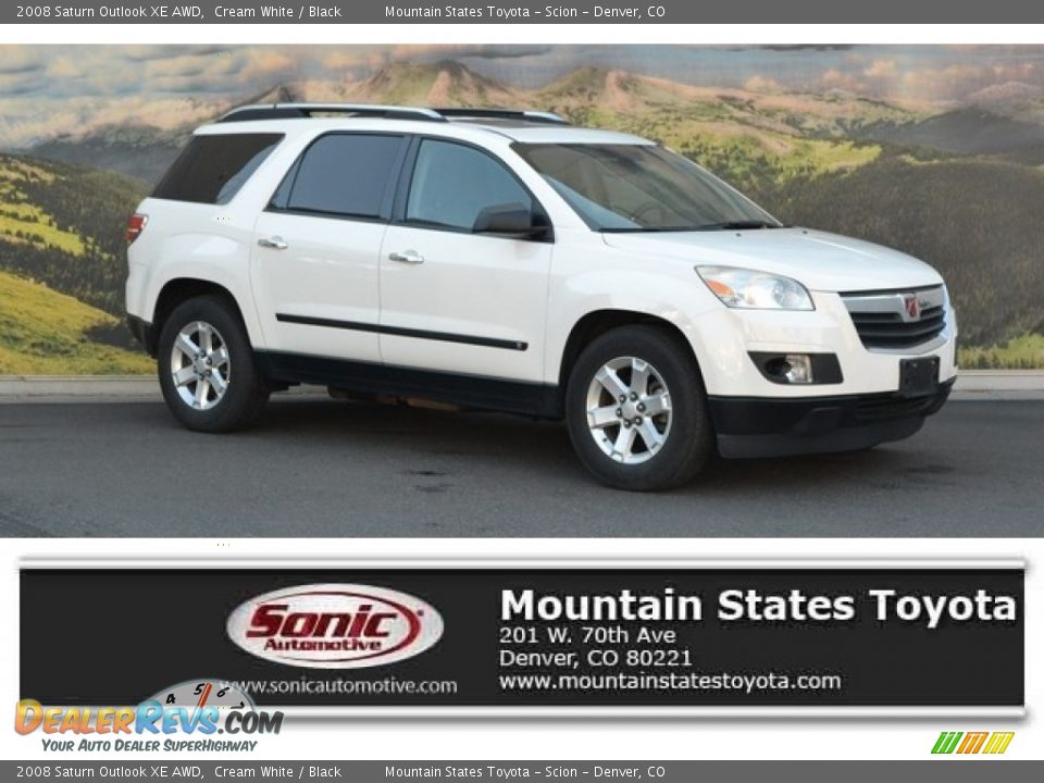 2008 Saturn Outlook XE AWD Cream White / Black Photo #1
