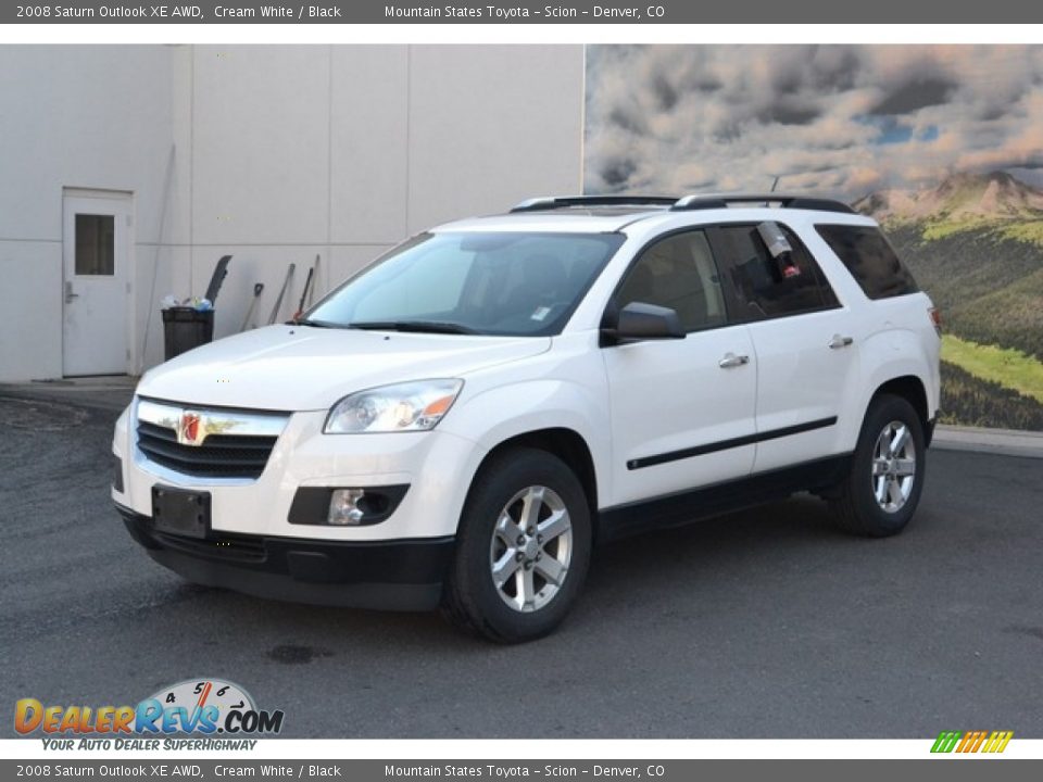 2008 Saturn Outlook XE AWD Cream White / Black Photo #5
