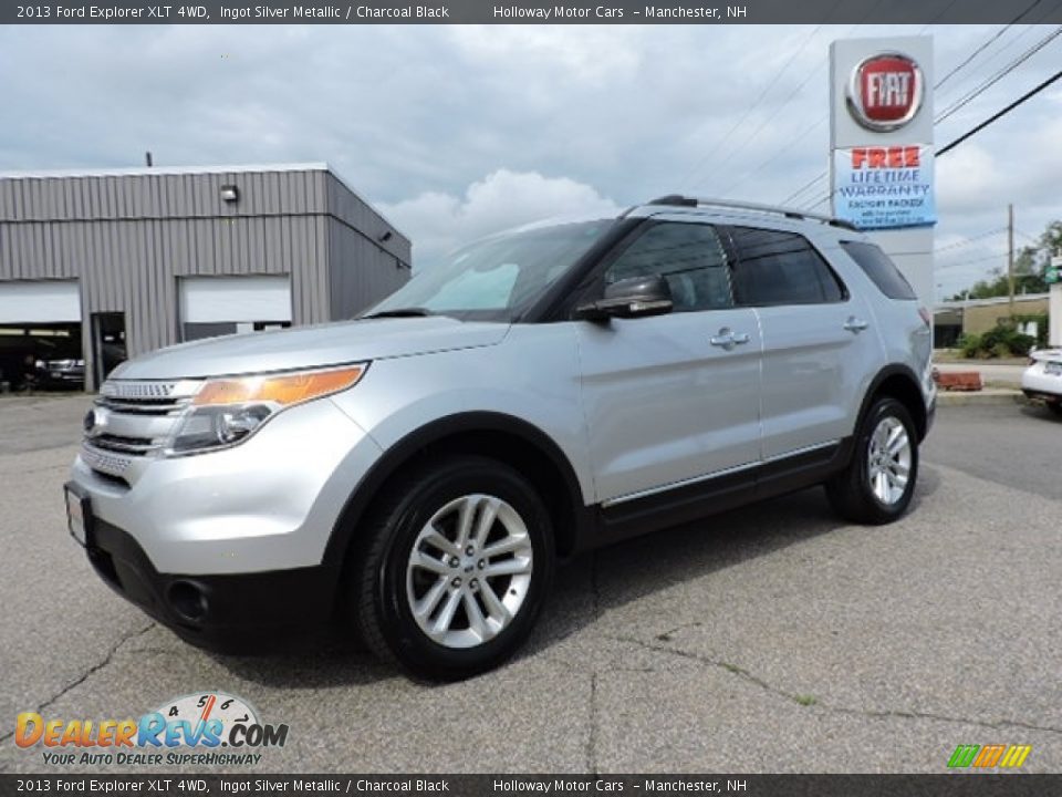 2013 Ford Explorer XLT 4WD Ingot Silver Metallic / Charcoal Black Photo #1