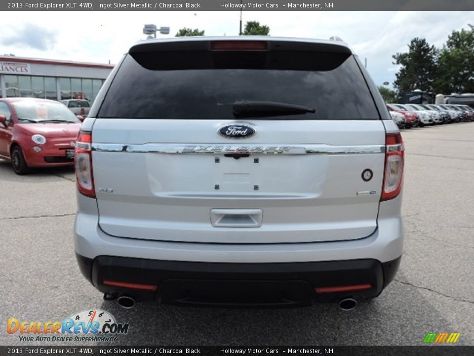 2013 Ford Explorer XLT 4WD Ingot Silver Metallic / Charcoal Black Photo #4