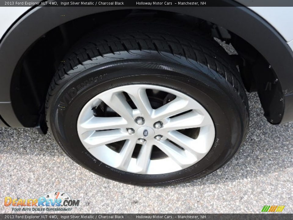 2013 Ford Explorer XLT 4WD Ingot Silver Metallic / Charcoal Black Photo #5