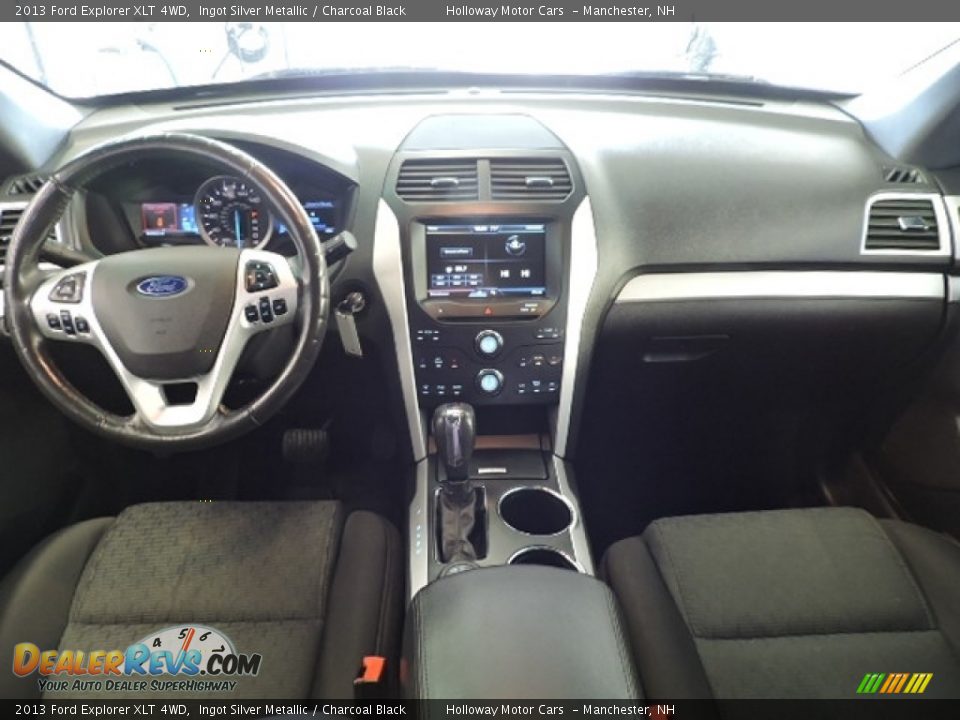 2013 Ford Explorer XLT 4WD Ingot Silver Metallic / Charcoal Black Photo #6