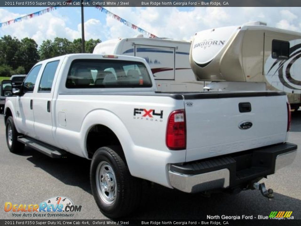 2011 Ford F350 Super Duty XL Crew Cab 4x4 Oxford White / Steel Photo #3