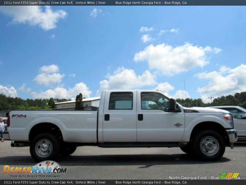 2011 Ford F350 Super Duty XL Crew Cab 4x4 Oxford White / Steel Photo #6