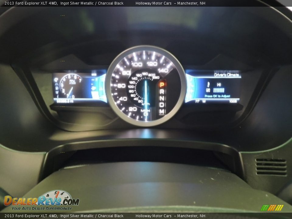 2013 Ford Explorer XLT 4WD Ingot Silver Metallic / Charcoal Black Photo #13