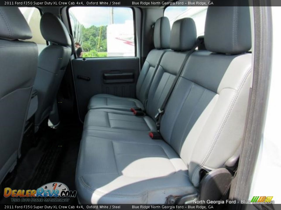 2011 Ford F350 Super Duty XL Crew Cab 4x4 Oxford White / Steel Photo #11