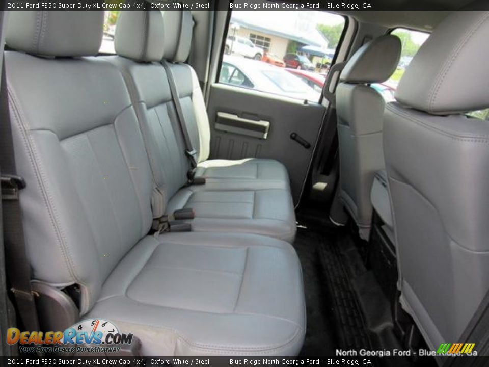 2011 Ford F350 Super Duty XL Crew Cab 4x4 Oxford White / Steel Photo #12