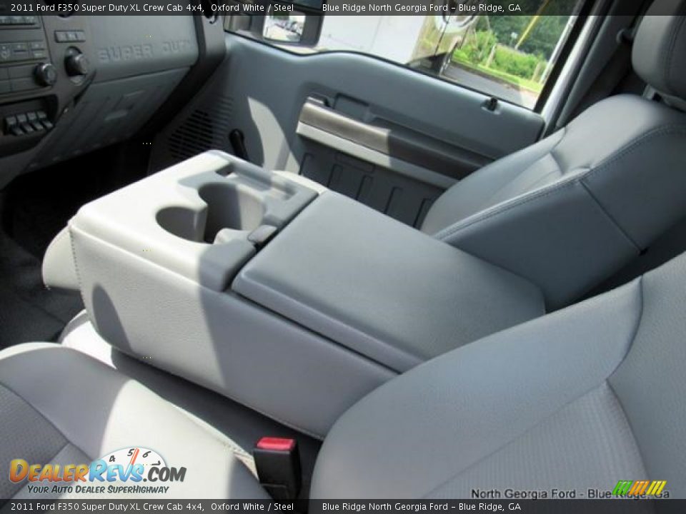 2011 Ford F350 Super Duty XL Crew Cab 4x4 Oxford White / Steel Photo #21