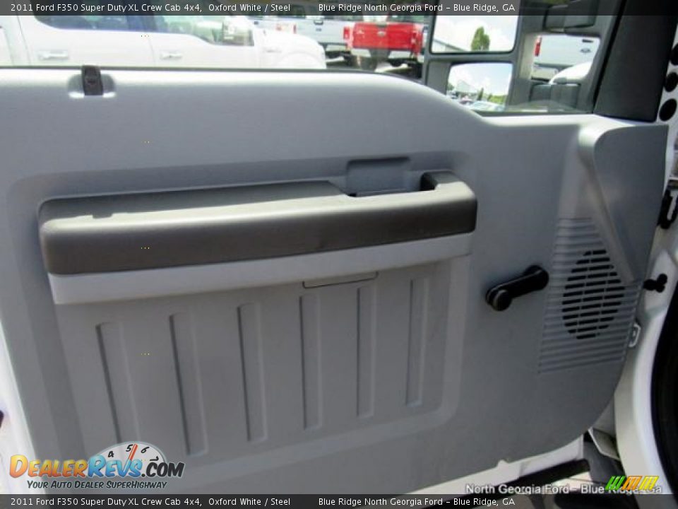 2011 Ford F350 Super Duty XL Crew Cab 4x4 Oxford White / Steel Photo #23
