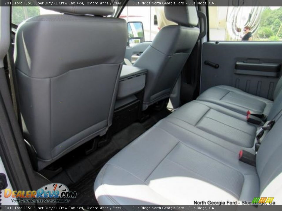 2011 Ford F350 Super Duty XL Crew Cab 4x4 Oxford White / Steel Photo #26