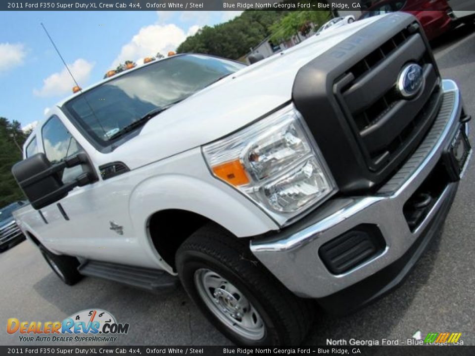 2011 Ford F350 Super Duty XL Crew Cab 4x4 Oxford White / Steel Photo #29