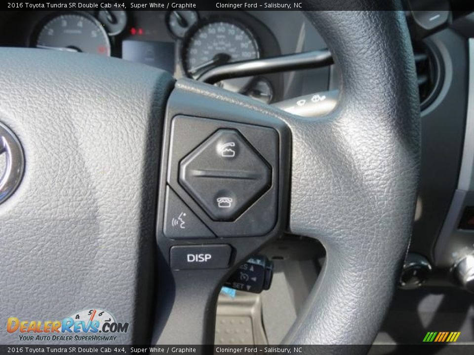 2016 Toyota Tundra SR Double Cab 4x4 Super White / Graphite Photo #13