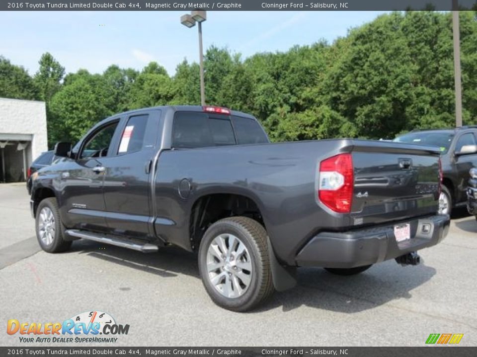 2016 Toyota Tundra Limited Double Cab 4x4 Magnetic Gray Metallic / Graphite Photo #28