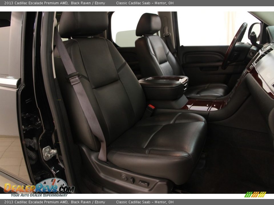 2013 Cadillac Escalade Premium AWD Black Raven / Ebony Photo #17