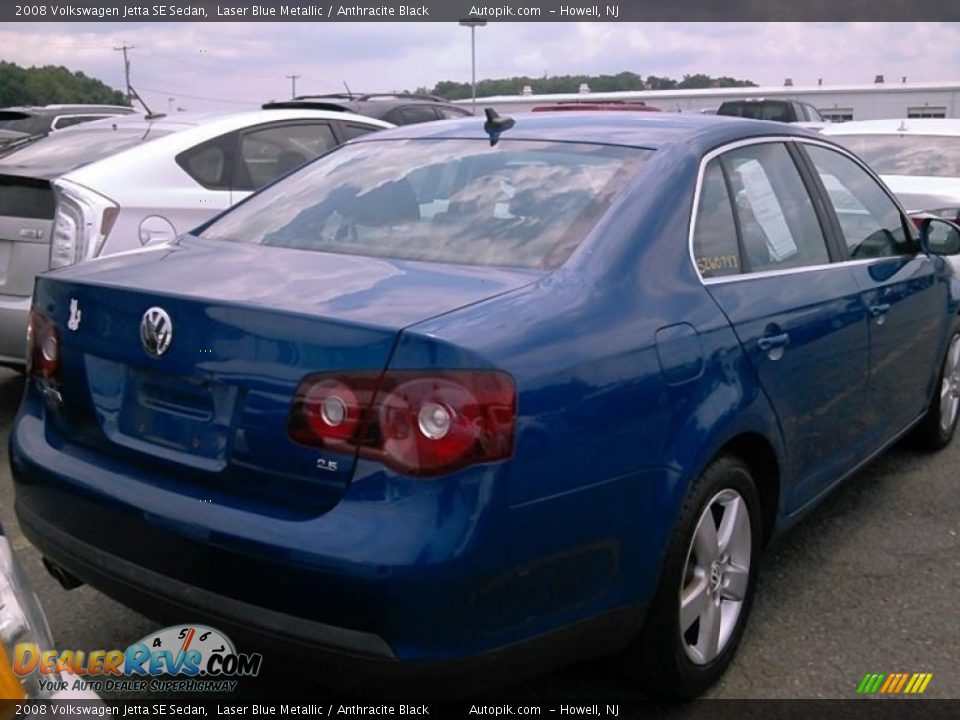 2008 Volkswagen Jetta SE Sedan Laser Blue Metallic / Anthracite Black Photo #2