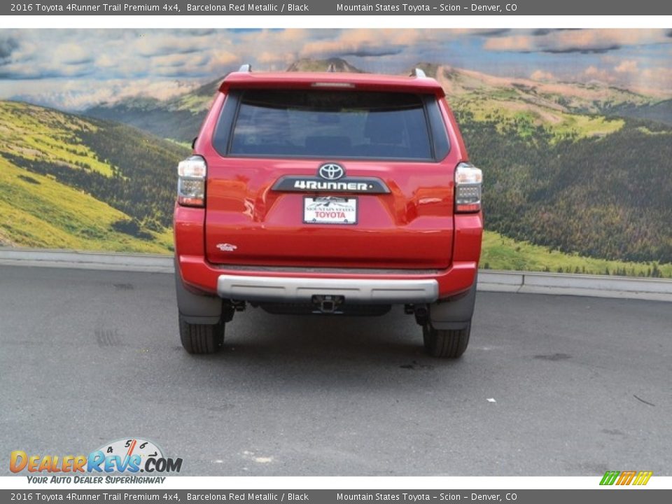 2016 Toyota 4Runner Trail Premium 4x4 Barcelona Red Metallic / Black Photo #4