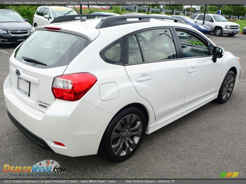2013 Subaru Impreza 2.0i Sport Premium 5 Door Satin White Pearl / Ivory Photo #6
