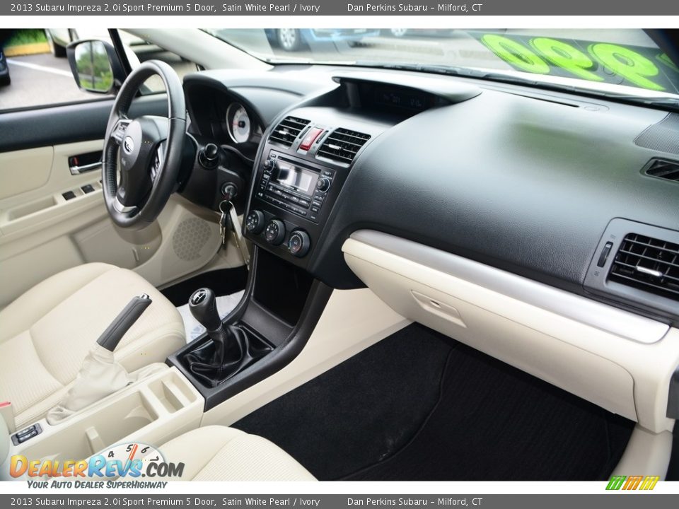 2013 Subaru Impreza 2.0i Sport Premium 5 Door Satin White Pearl / Ivory Photo #9