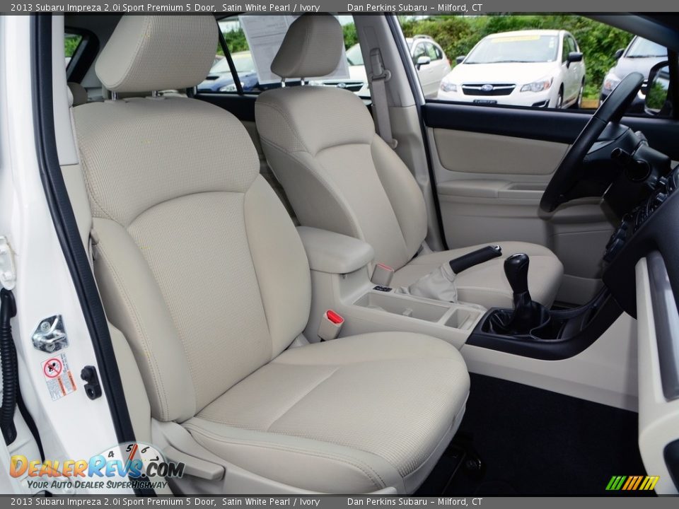 2013 Subaru Impreza 2.0i Sport Premium 5 Door Satin White Pearl / Ivory Photo #16