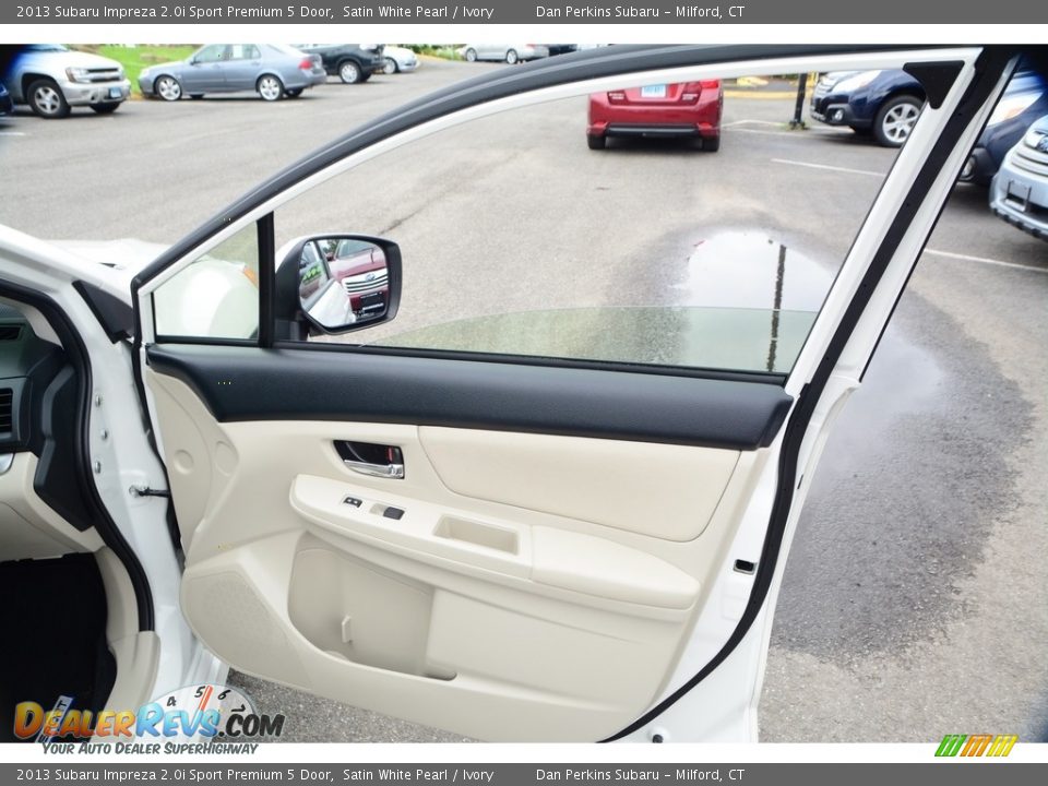 2013 Subaru Impreza 2.0i Sport Premium 5 Door Satin White Pearl / Ivory Photo #21