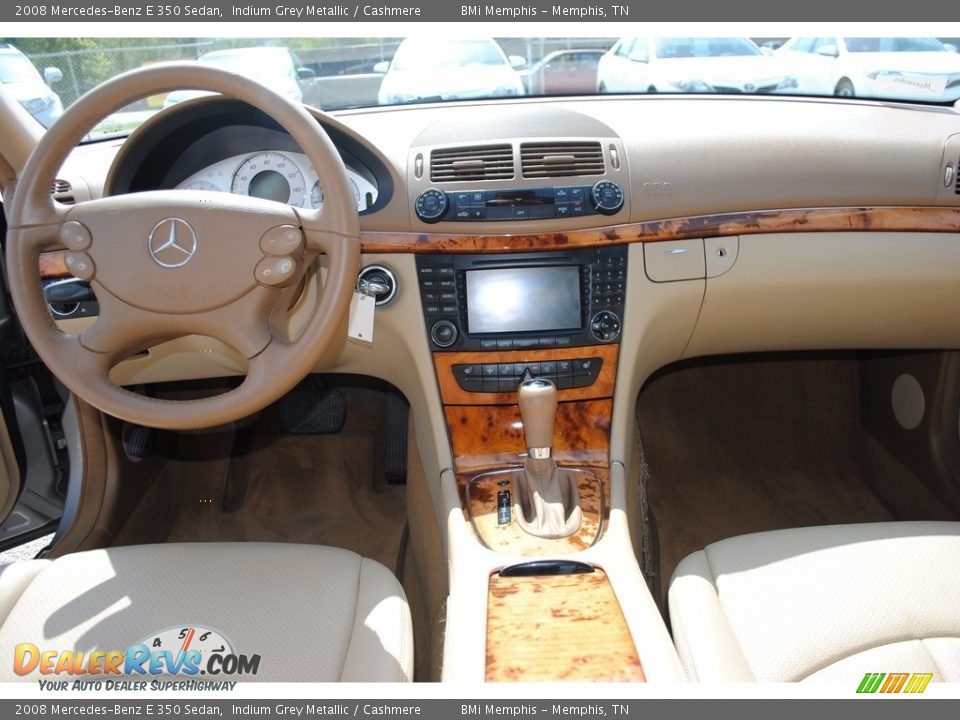 2008 Mercedes-Benz E 350 Sedan Indium Grey Metallic / Cashmere Photo #9