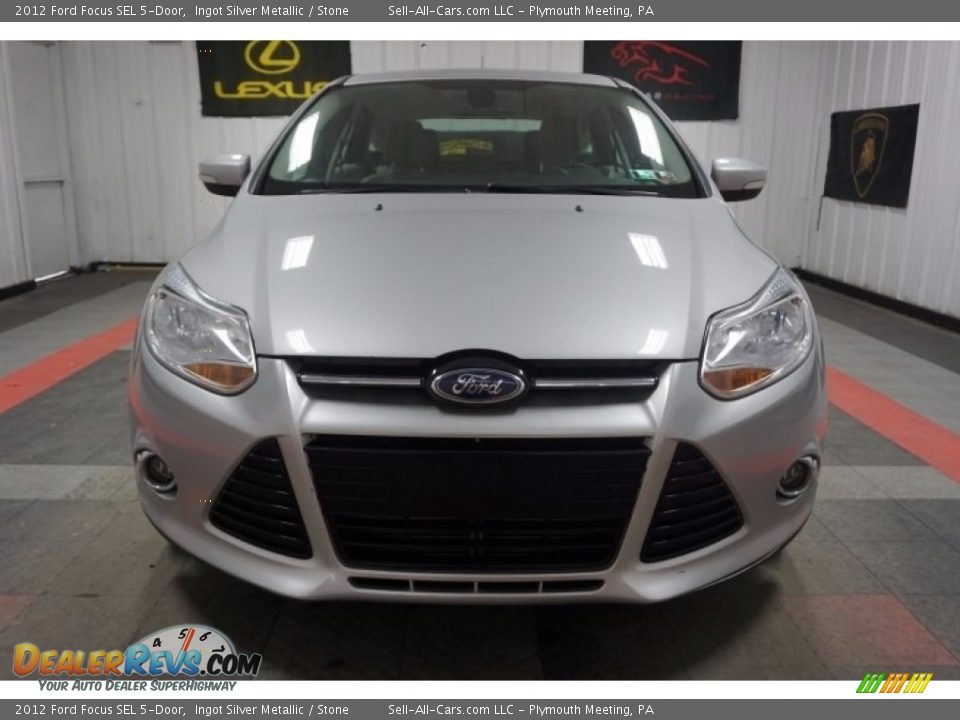 2012 Ford Focus SEL 5-Door Ingot Silver Metallic / Stone Photo #4