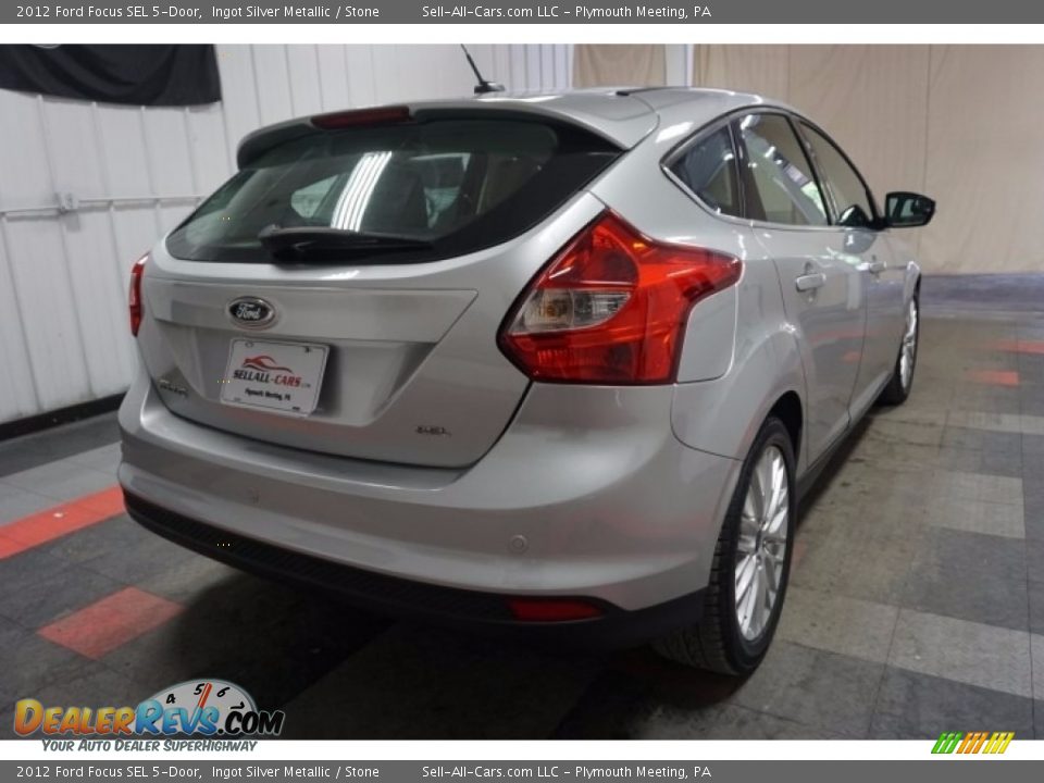 2012 Ford Focus SEL 5-Door Ingot Silver Metallic / Stone Photo #8
