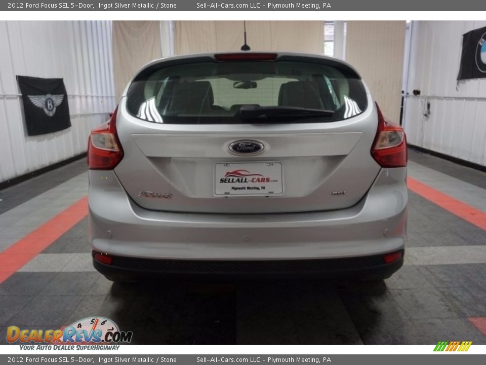 2012 Ford Focus SEL 5-Door Ingot Silver Metallic / Stone Photo #9