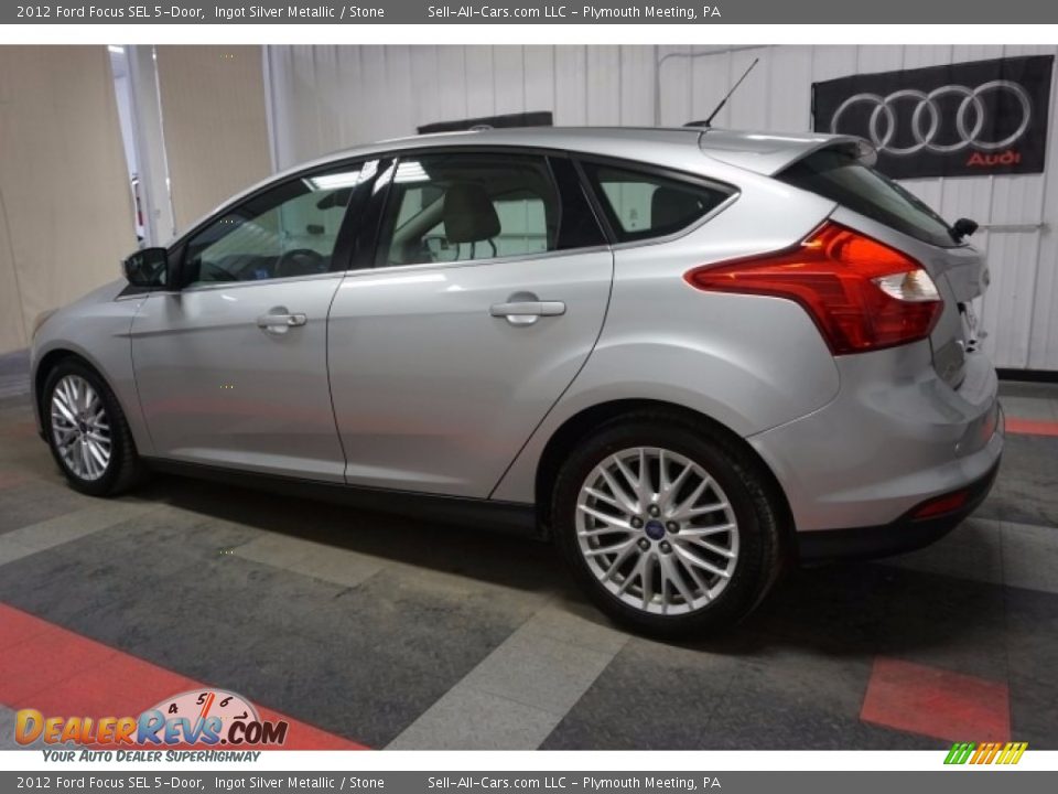 2012 Ford Focus SEL 5-Door Ingot Silver Metallic / Stone Photo #11