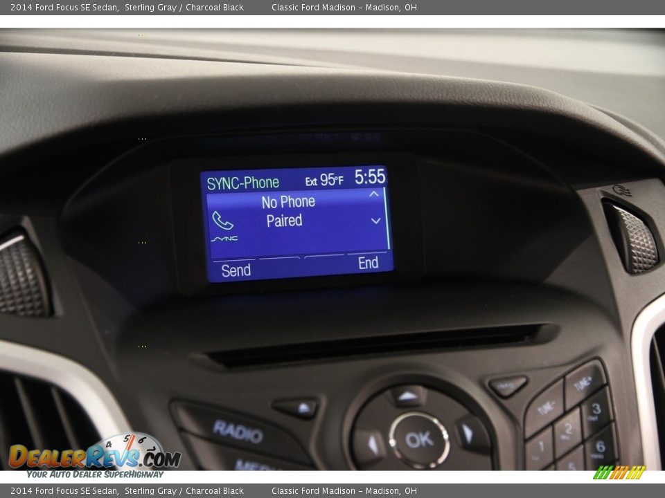 2014 Ford Focus SE Sedan Sterling Gray / Charcoal Black Photo #11