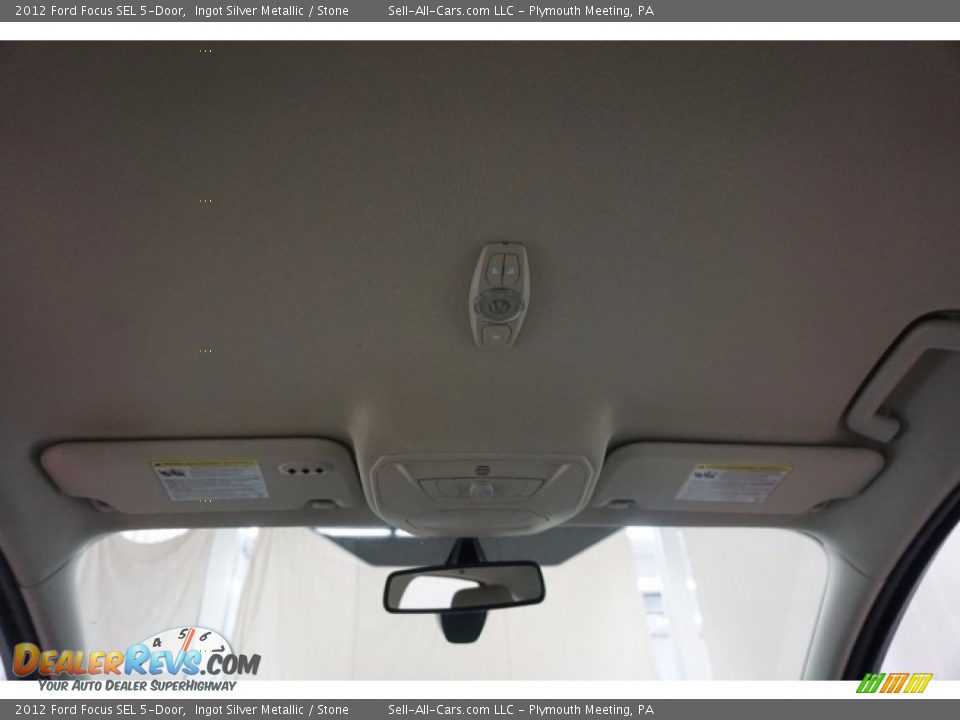 2012 Ford Focus SEL 5-Door Ingot Silver Metallic / Stone Photo #25