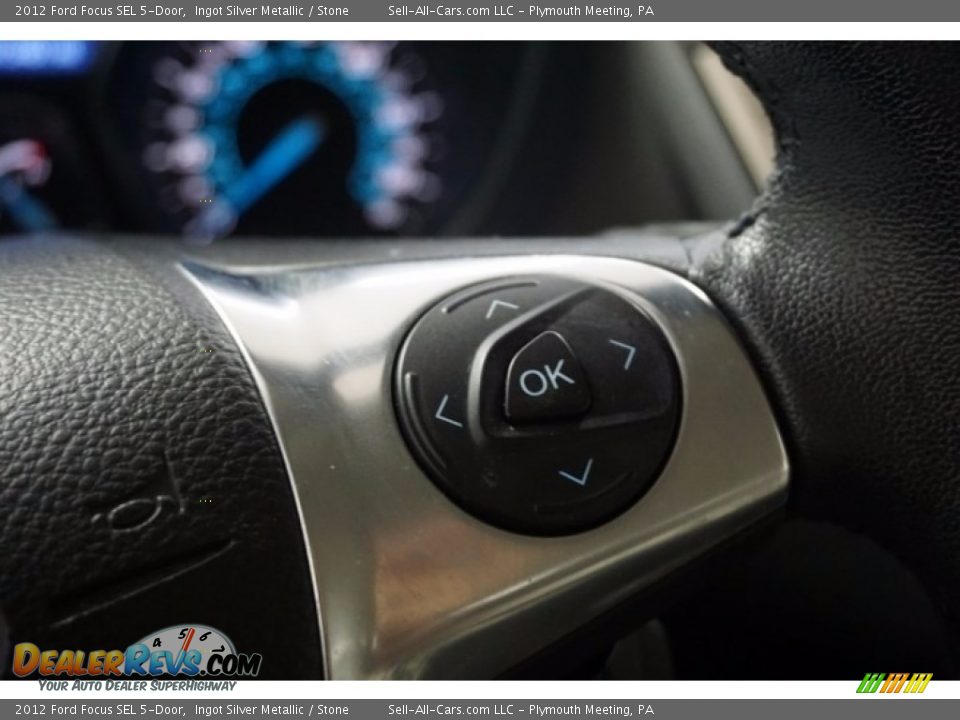 2012 Ford Focus SEL 5-Door Ingot Silver Metallic / Stone Photo #30