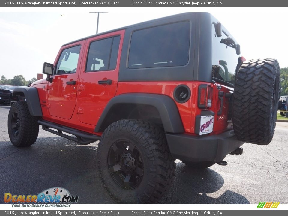 2016 Jeep Wrangler Unlimited Sport 4x4 Firecracker Red / Black Photo #5