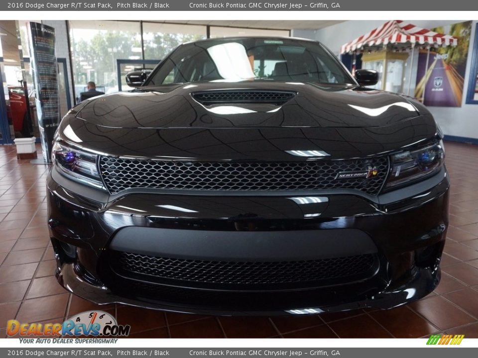 2016 Dodge Charger R/T Scat Pack Pitch Black / Black Photo #2