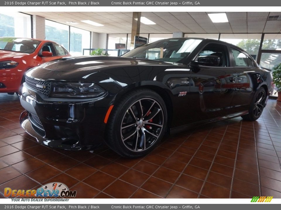 2016 Dodge Charger R/T Scat Pack Pitch Black / Black Photo #3