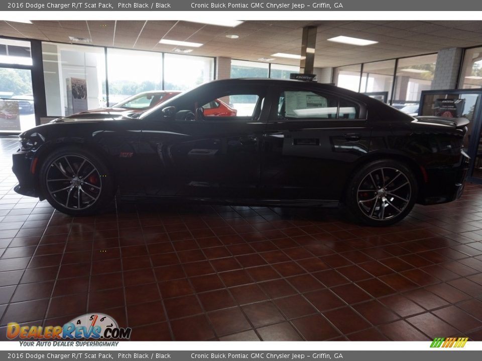 2016 Dodge Charger R/T Scat Pack Pitch Black / Black Photo #4