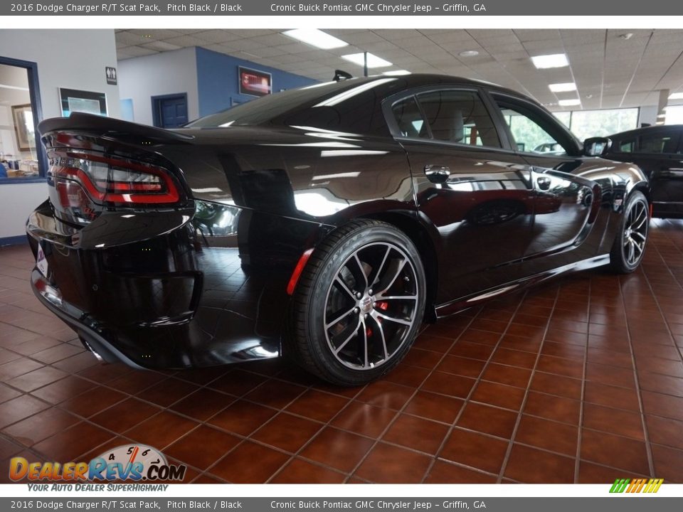 2016 Dodge Charger R/T Scat Pack Pitch Black / Black Photo #7