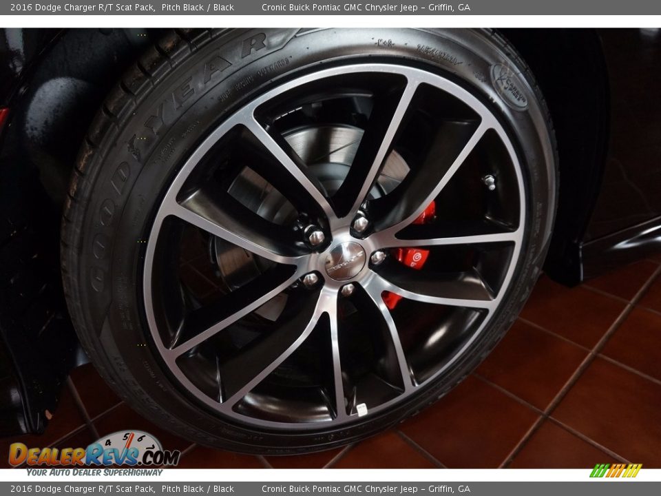 2016 Dodge Charger R/T Scat Pack Pitch Black / Black Photo #8