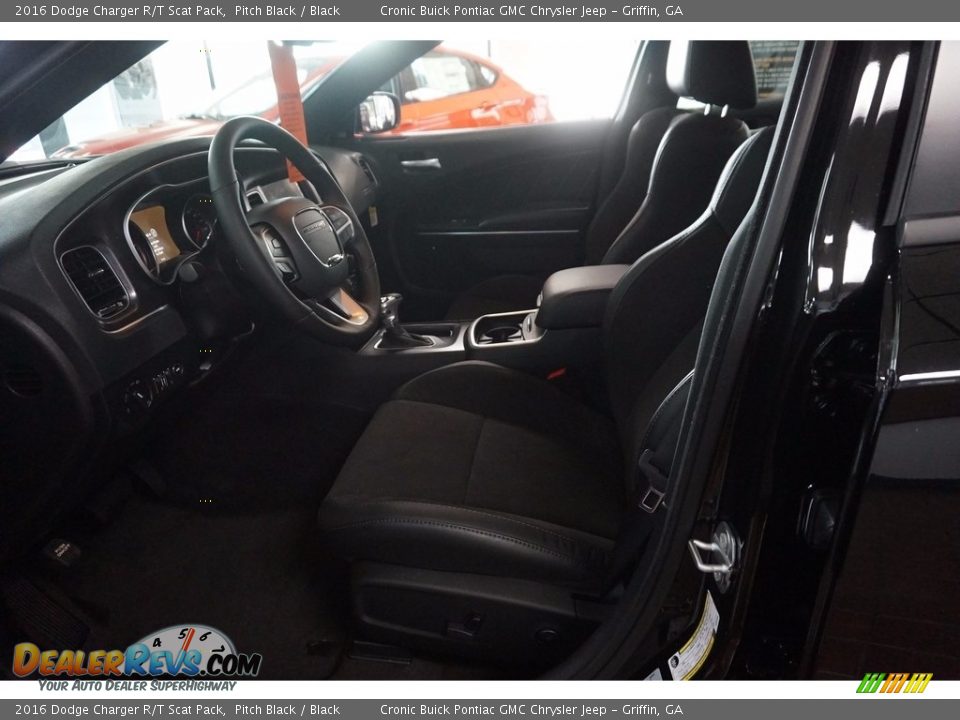 2016 Dodge Charger R/T Scat Pack Pitch Black / Black Photo #9