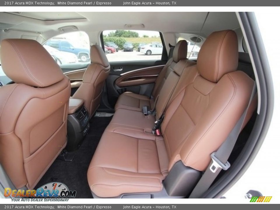 Rear Seat of 2017 Acura MDX Technology Photo #24