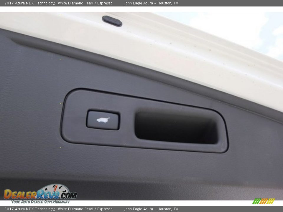 2017 Acura MDX Technology White Diamond Pearl / Espresso Photo #27