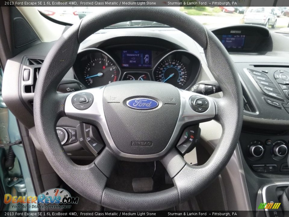 2013 Ford Escape SE 1.6L EcoBoost 4WD Frosted Glass Metallic / Medium Light Stone Photo #12