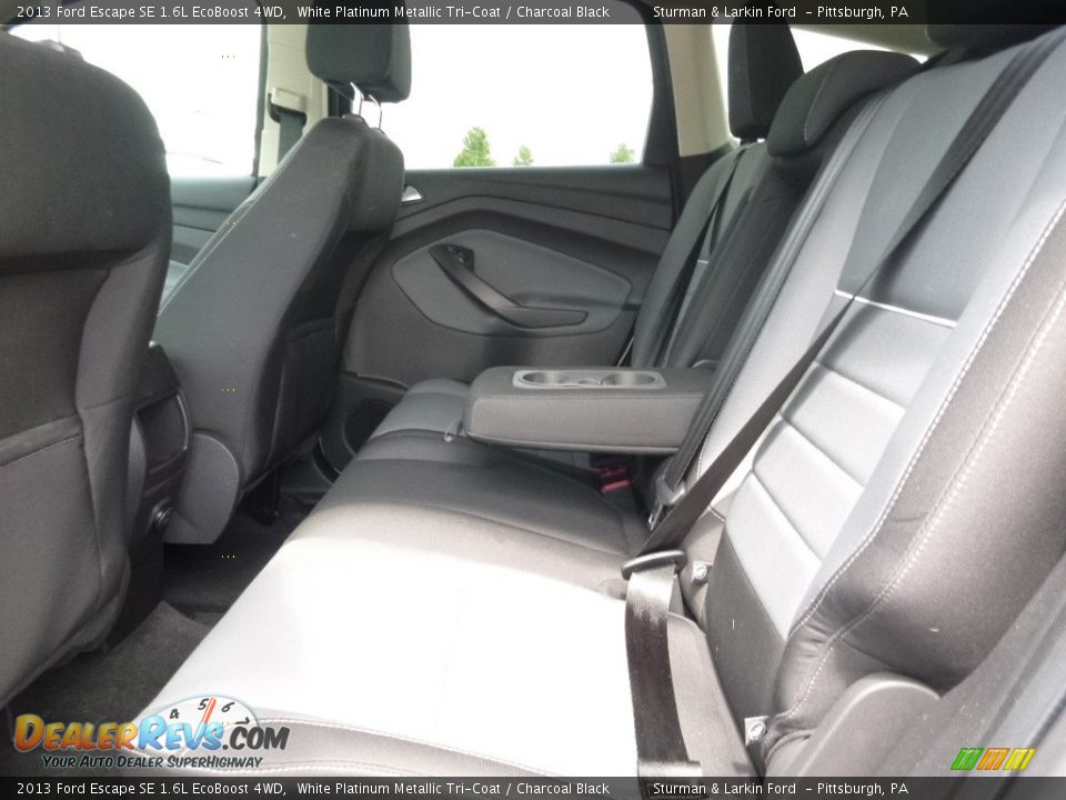 2013 Ford Escape SE 1.6L EcoBoost 4WD White Platinum Metallic Tri-Coat / Charcoal Black Photo #8