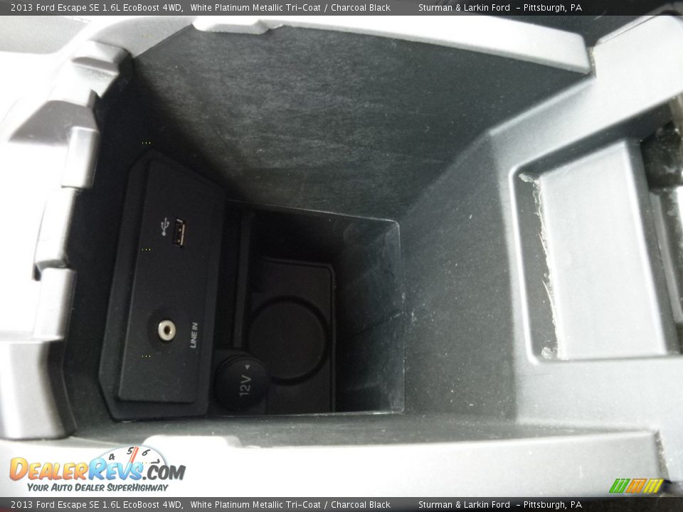 2013 Ford Escape SE 1.6L EcoBoost 4WD White Platinum Metallic Tri-Coat / Charcoal Black Photo #13