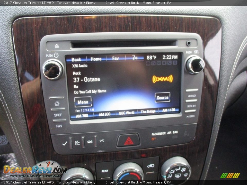 2017 Chevrolet Traverse LT AWD Tungsten Metallic / Ebony Photo #15