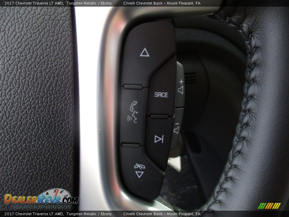2017 Chevrolet Traverse LT AWD Tungsten Metallic / Ebony Photo #17