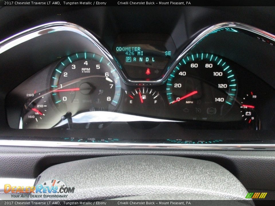 2017 Chevrolet Traverse LT AWD Tungsten Metallic / Ebony Photo #20